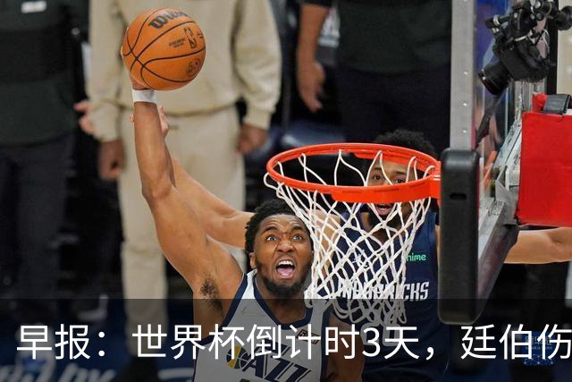 早报：世界杯倒计时3天，廷伯伤缺